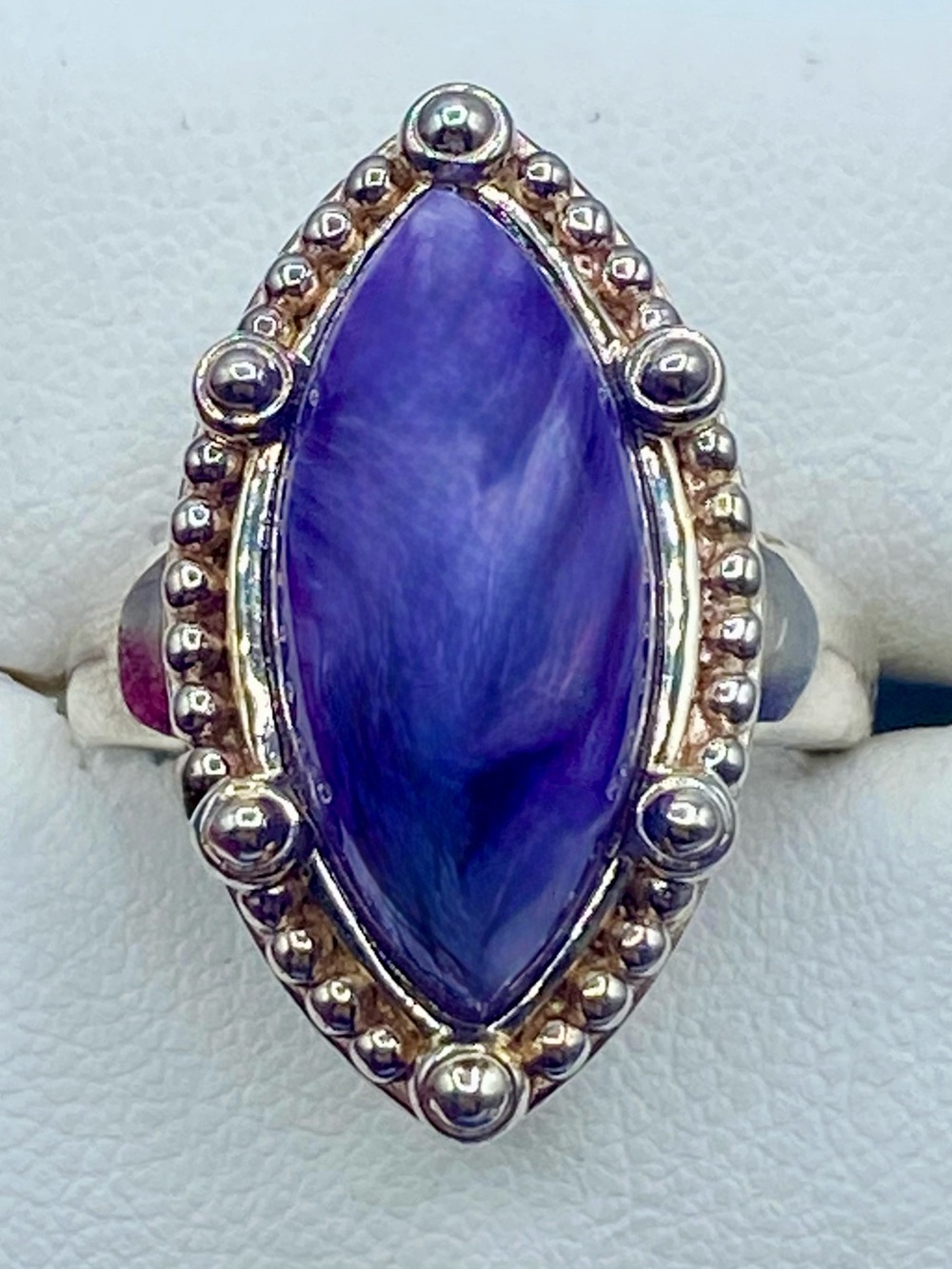 Sterling Silver Charoite Ring